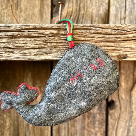 Vintage Americana Christmas Ornaments Handmade Goose, Whale, and Sheep - Picture 7 of 9